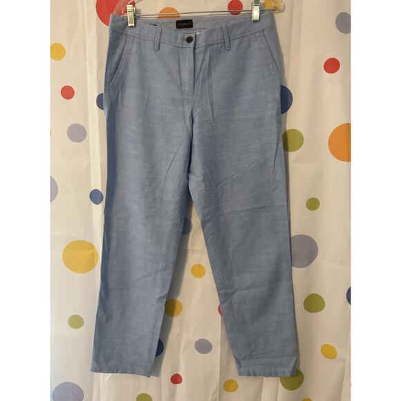 NEW Talbots Size 4 Relaxed Chino Blue - Picture 1 of 9